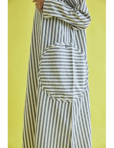 Basque one-piece (black stripe) F