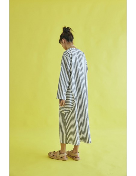 Basque one-piece (black stripe) F