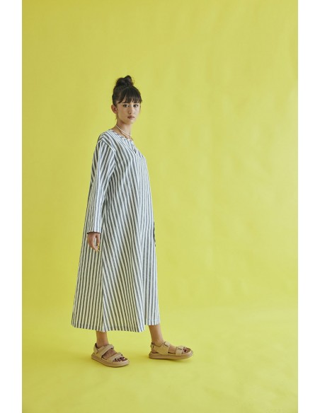Basque one-piece (black stripe) F