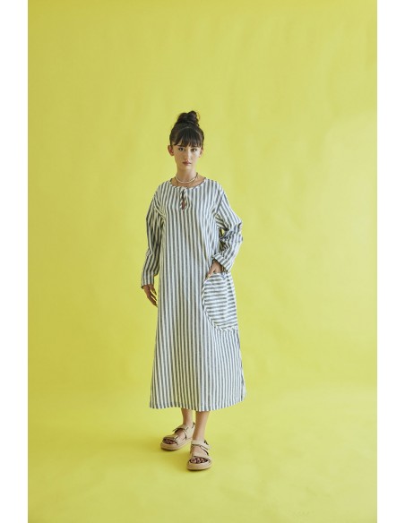 Basque one-piece (black stripe) F