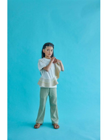 KAYO pants(ivory x mosgreen)