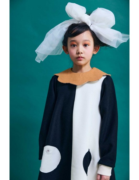 Sapan one-piece(black x o.white)