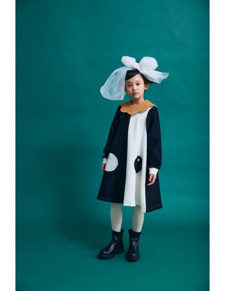 Sapan one-piece(black x o.white)