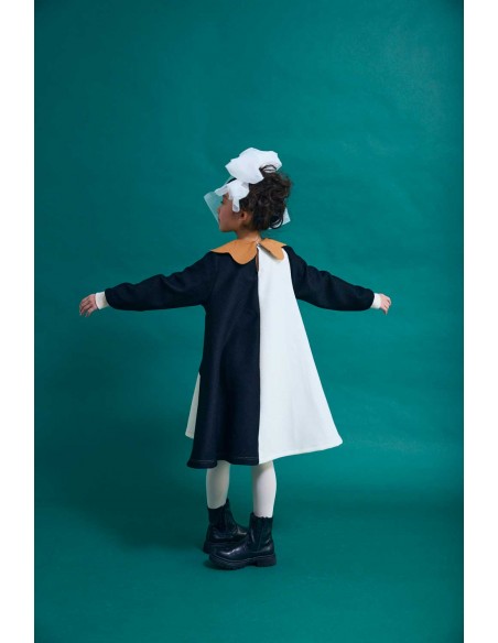 Sapan one-piece(black x o.white)