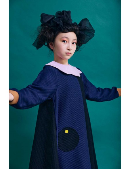 Sapan one-piece(navy x black)