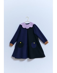 Sapan one-piece(navy x black) 2
