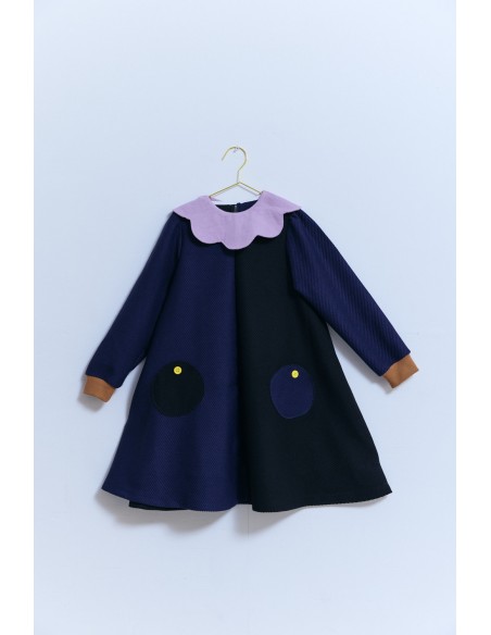 Sapan one-piece(navy x black)