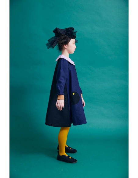 Sapan one-piece(navy x black)