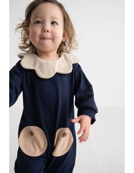 copy of Abeille rompas(navy x brown)