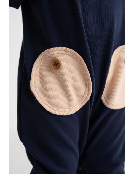 copy of Abeille rompas(navy x brown)