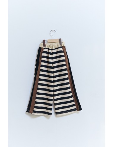 Sweat pants(black x ivory)