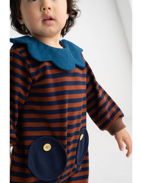 Abeille rompas(navy x brown)