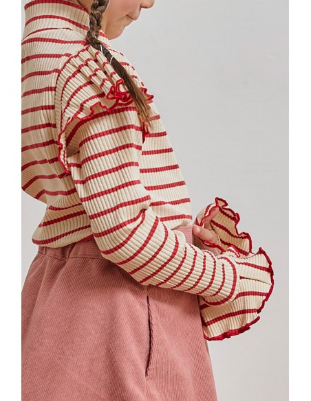 Chisa tops(red border)