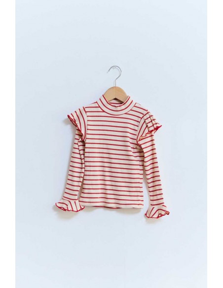 Chisa tops(red border)