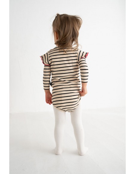 Frill baby body(black border)