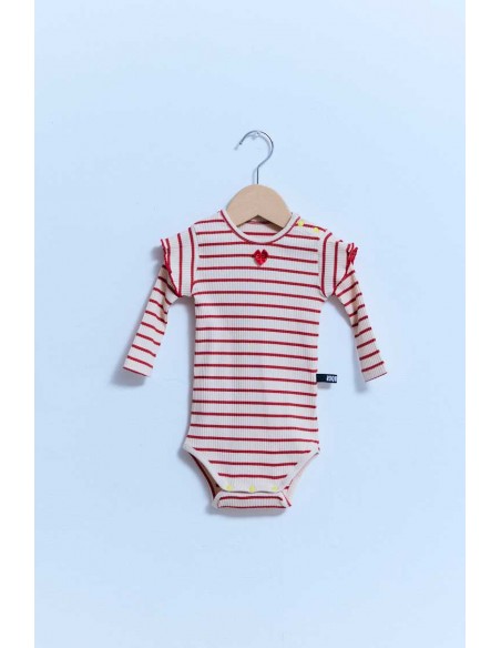 Frill baby body(red border)