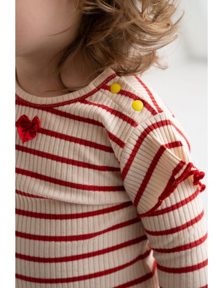 Frill baby body(red border)