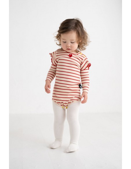 Frill baby body(red border)