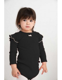 Frill baby body(black) 2