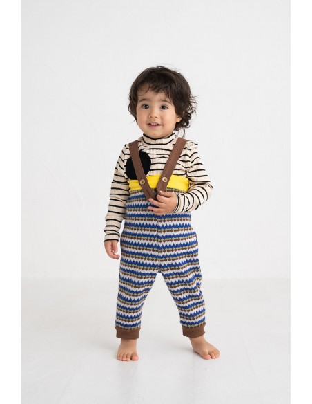 Oslo salopette(bleu motif)