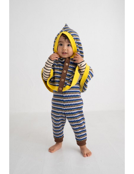 Oslo salopette(bleu motif)