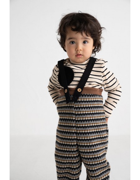 Oslo salopette(black motif)