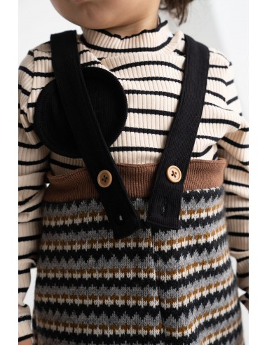 Oslo salopette(black motif)