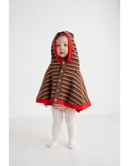 Fjord cape(brown motif)