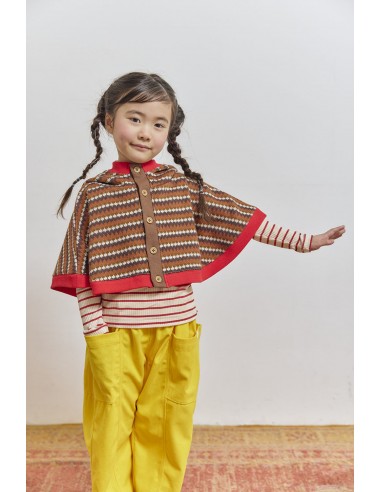 Fjord cape(brown motif)