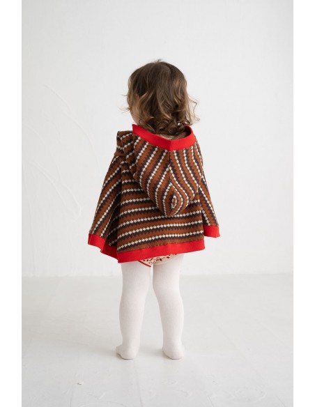 Fjord cape(brown motif)