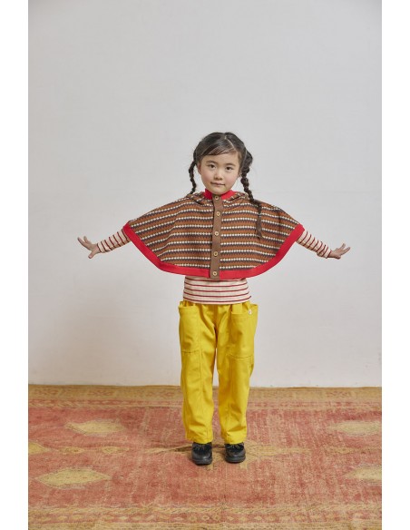 Fjord cape(brown motif)