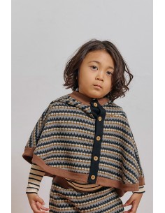 Fjord cape(black motif) 2
