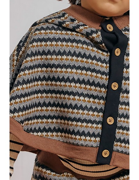 Fjord cape(black motif)