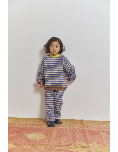 Berg knit tops(bleu motif)