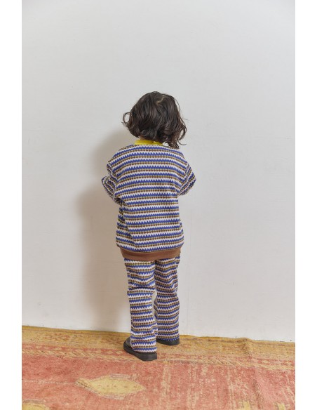 Berg knit tops(bleu motif)