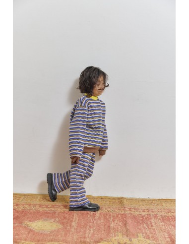 Berg knit tops(bleu motif)