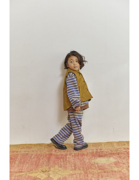 Norway pants(bleu motif)