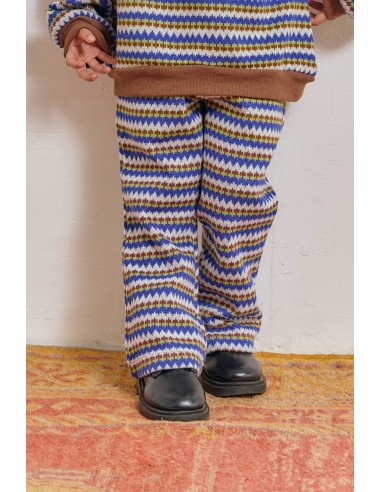 Norway pants(bleu motif)