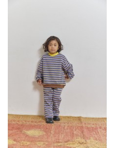 Norway pants(bleu motif)