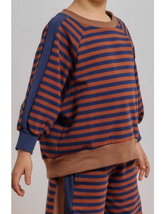Nora SWT(navy x brown) F 2