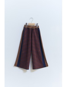 Sweat pants(navy x brown) F