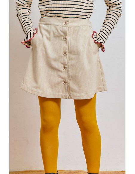 L'anee 70 skirt(white grey) F