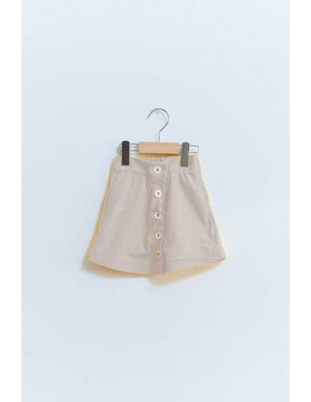 L'anee 70 skirt(white grey) F