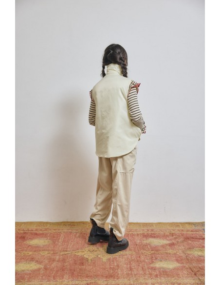 Luffa vest(leaf beige) F