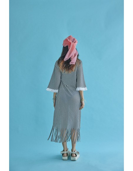 Aran one-piece(black x ivory)