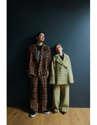 Central coat (camel x navy)