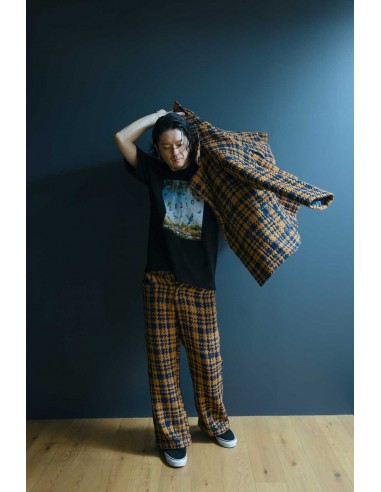 Central coat (camel x navy)