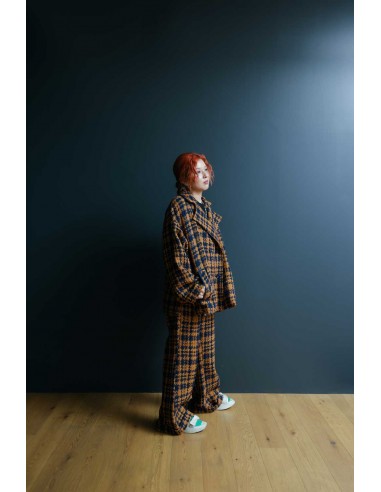 Central coat (camel x navy)