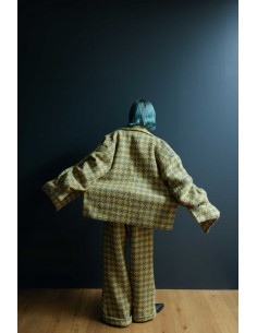 Central coat (yellow x grey) 2