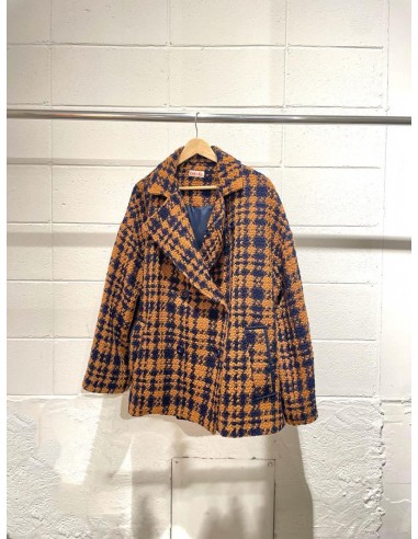 Central coat (camel x navy)